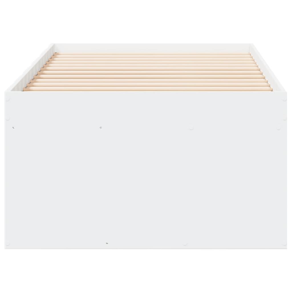 daybed med skuffer uden madras 90x200 cm hvid