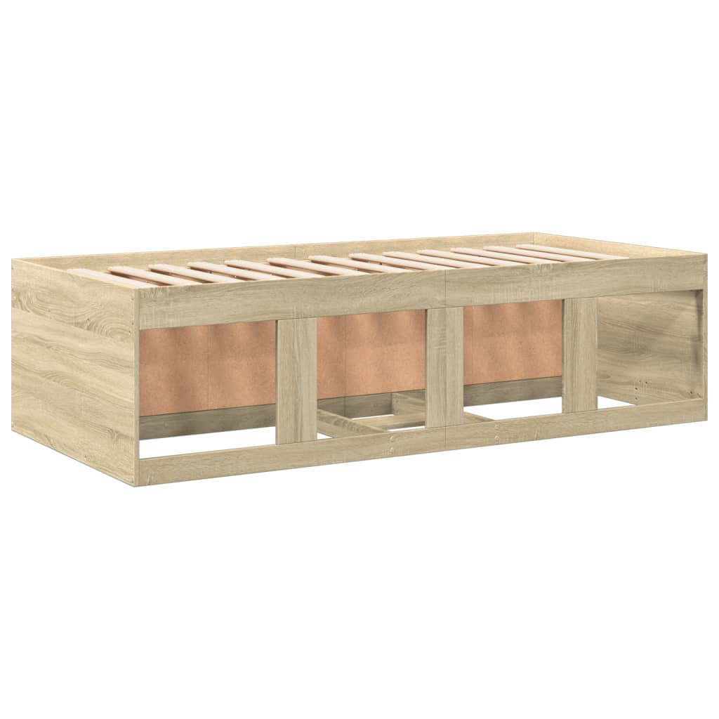 daybed med skuffer uden madras 90x200 cm sonoma-eg