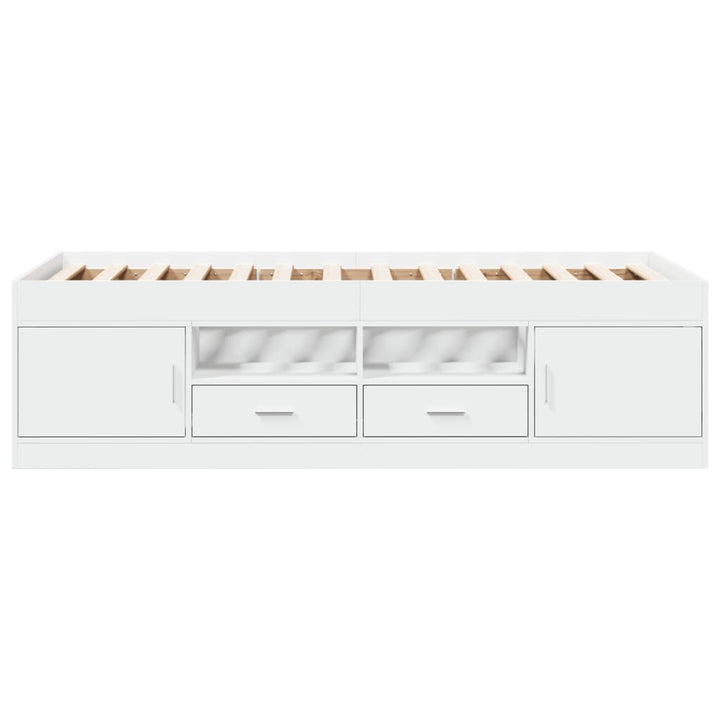 daybed med skuffer uden madras 90x190 cm hvid