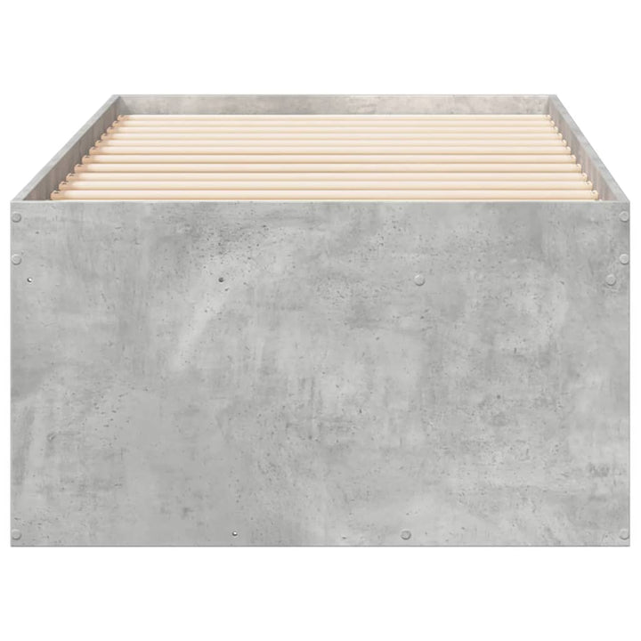 daybed med skuffer uden madras 90x190 cm betongrå