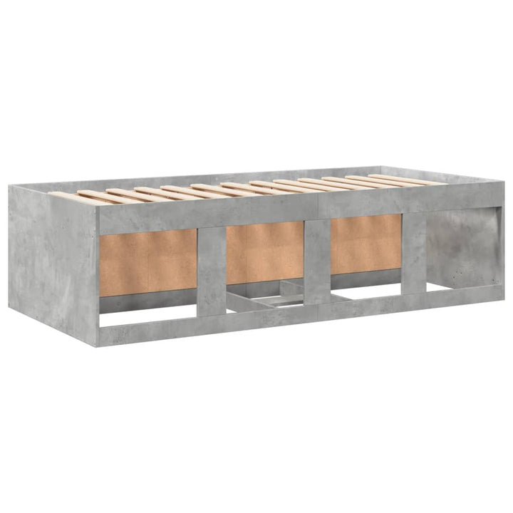 daybed med skuffer uden madras 90x190 cm betongrå