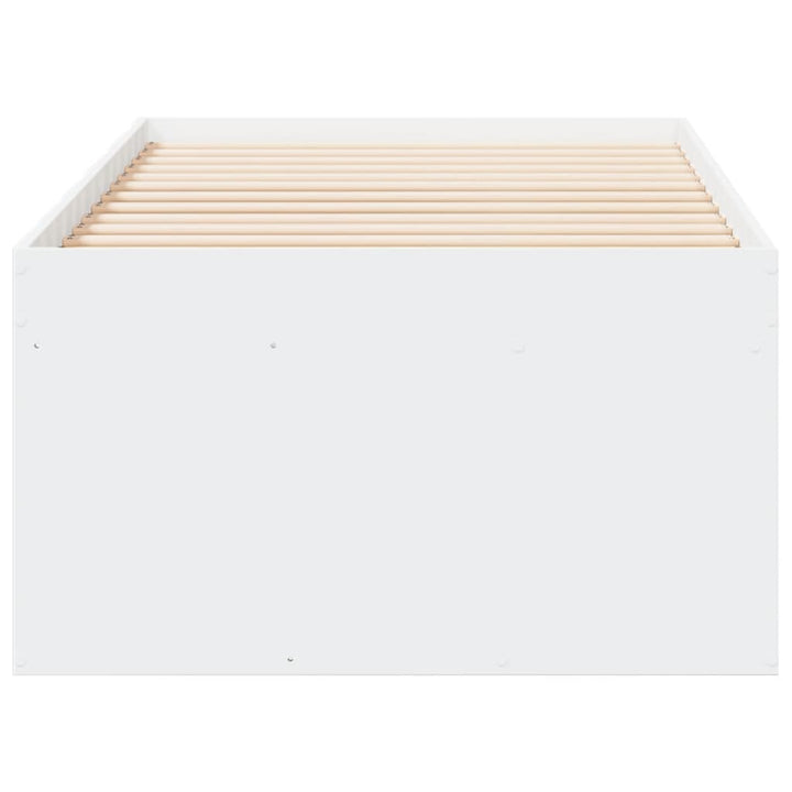 daybed med skuffer uden madras 75x190 cm hvid