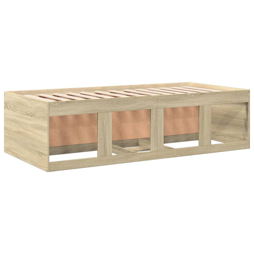 daybed med skuffer uden madras 75x190 cm sonoma-eg