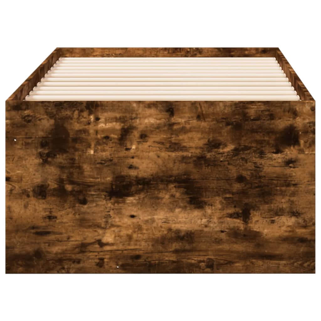 daybed med skuffer uden madras 75x190 cm røget eg