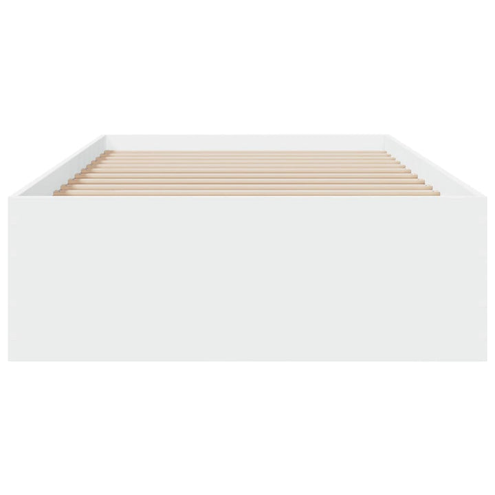 sengeramme 90x200 cm konstrueret træ hvid