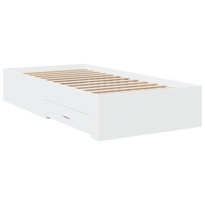 sengeramme 90x200 cm konstrueret træ hvid
