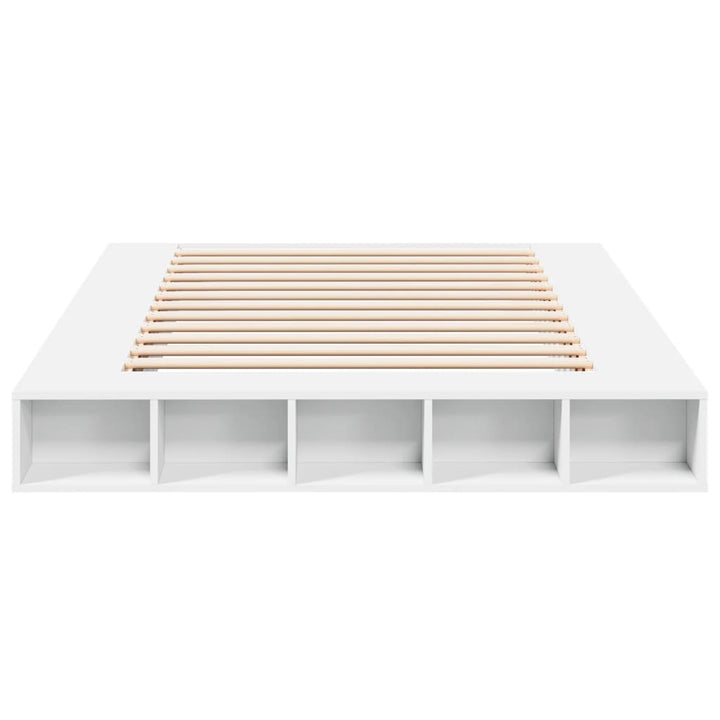 sengestel 150x200 cm konstrueret træ hvid