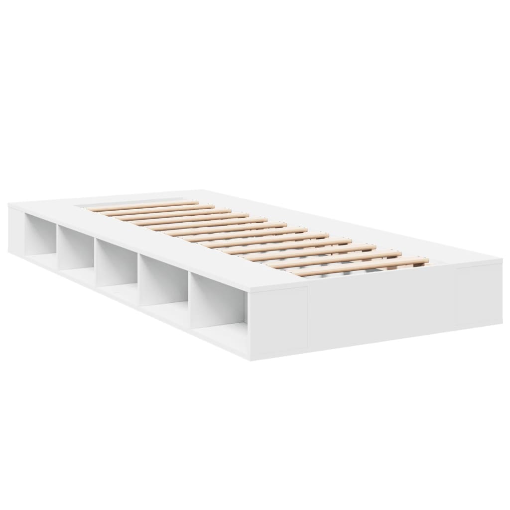 sengeramme 100x200 cm konstrueret træ hvid