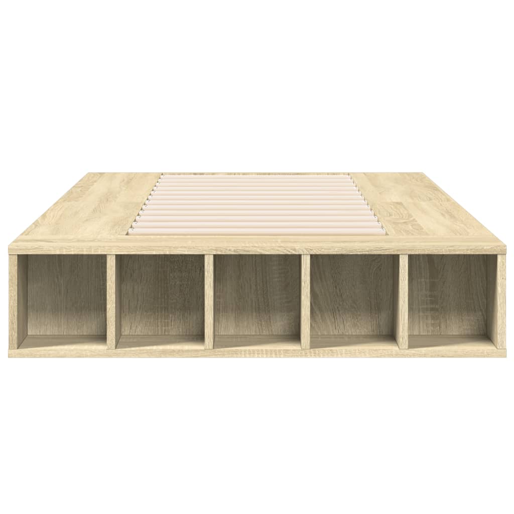sengeramme 100x200 cm konstrueret træ sonoma-eg