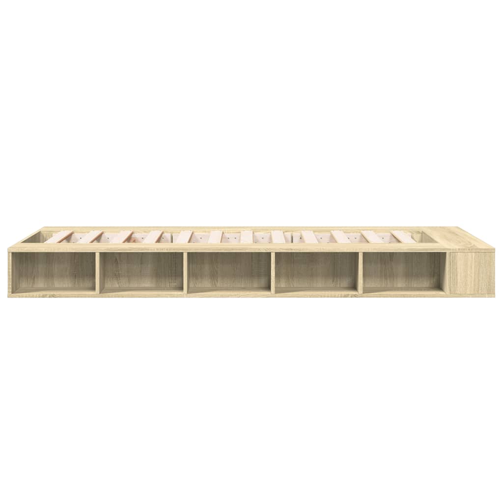 sengeramme 100x200 cm konstrueret træ sonoma-eg