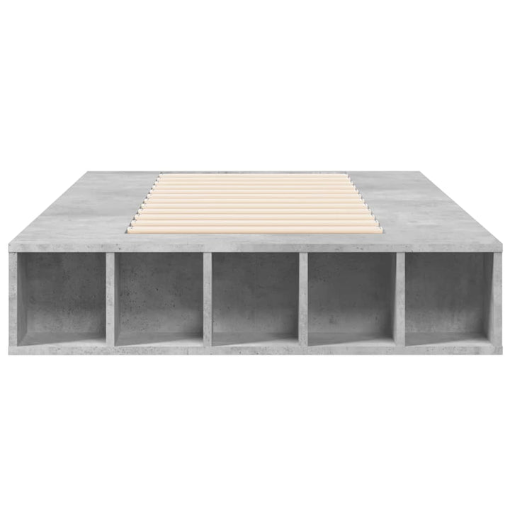 sengeramme 90x200 cm konstrueret træ betongrå