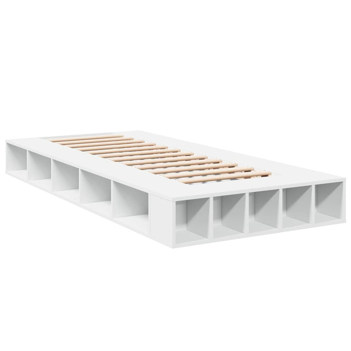 sengeramme 90x190 cm konstrueret træ hvid