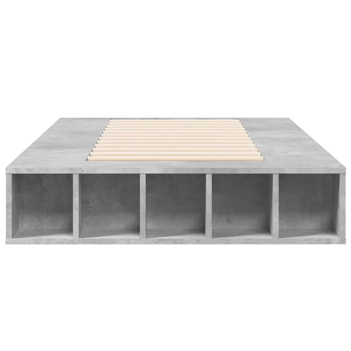 sengeramme 90x190 cm konstrueret træ betongrå