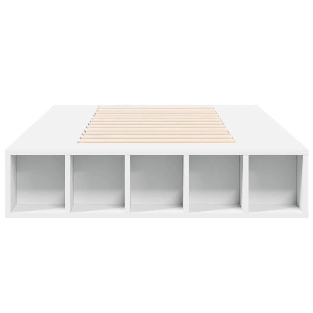 sengeramme 75x190 cm konstrueret træ hvid