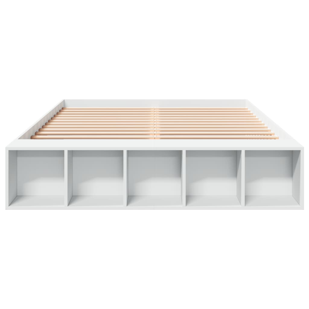 sengestel 150x200 cm konstrueret træ hvid