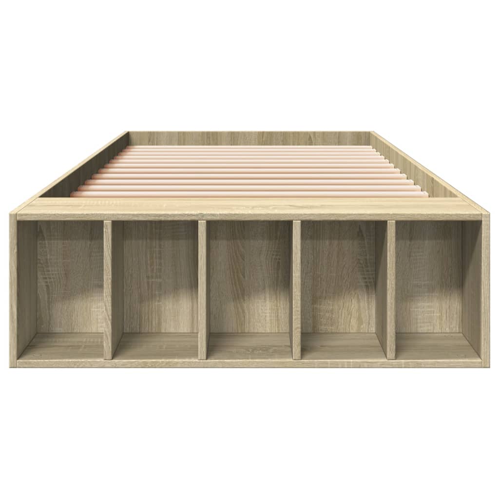 sengeramme 100x200 cm konstrueret træ sonoma-eg