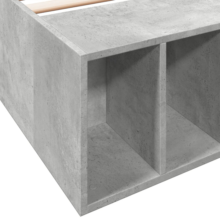 sengeramme 100x200 cm konstrueret træ betongrå