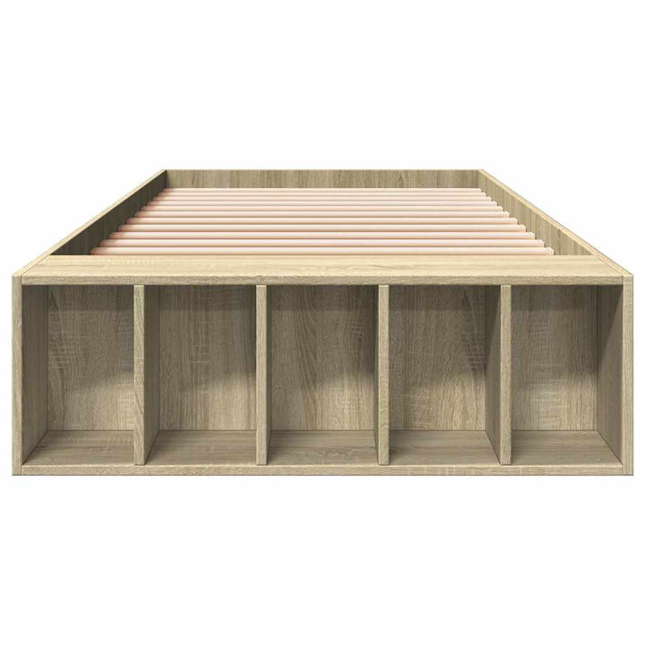sengeramme 90x200 cm konstrueret træ sonoma-eg
