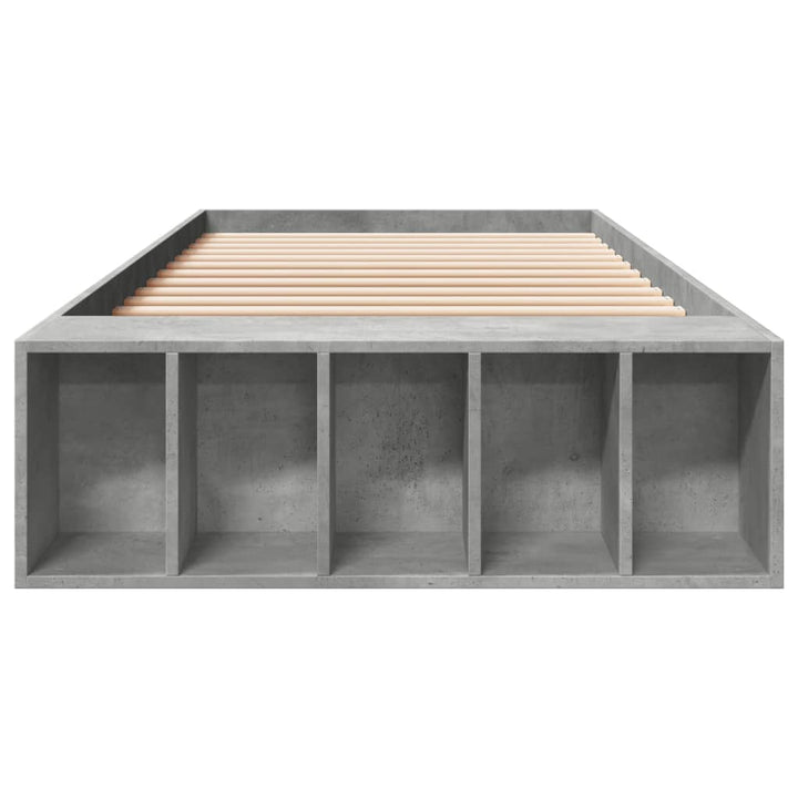 sengeramme 90x200 cm konstrueret træ betongrå