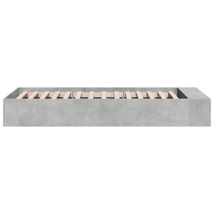 sengeramme 90x200 cm konstrueret træ betongrå