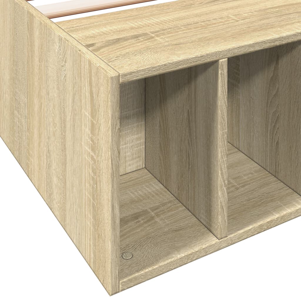 sengeramme 90x190 cm konstrueret træ sonoma-eg