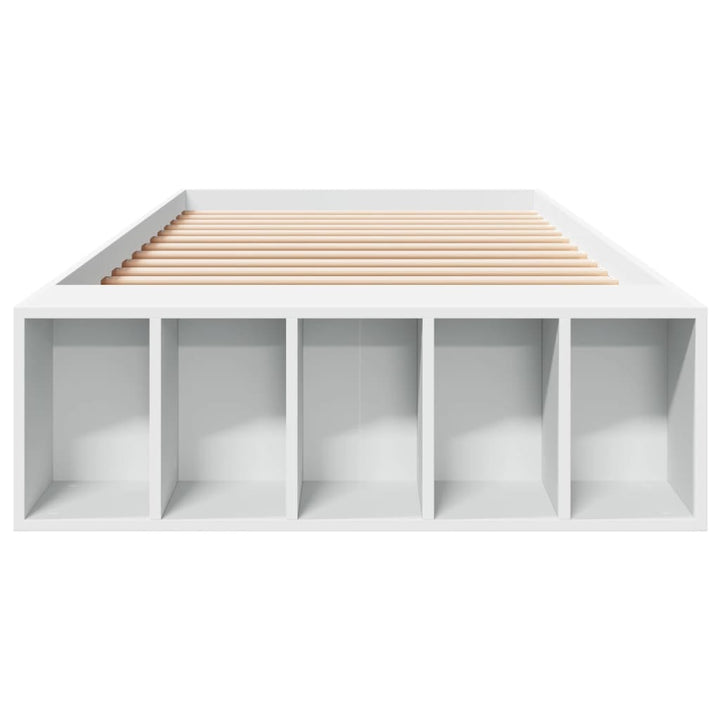 sengeramme 75x190 cm konstrueret træ hvid