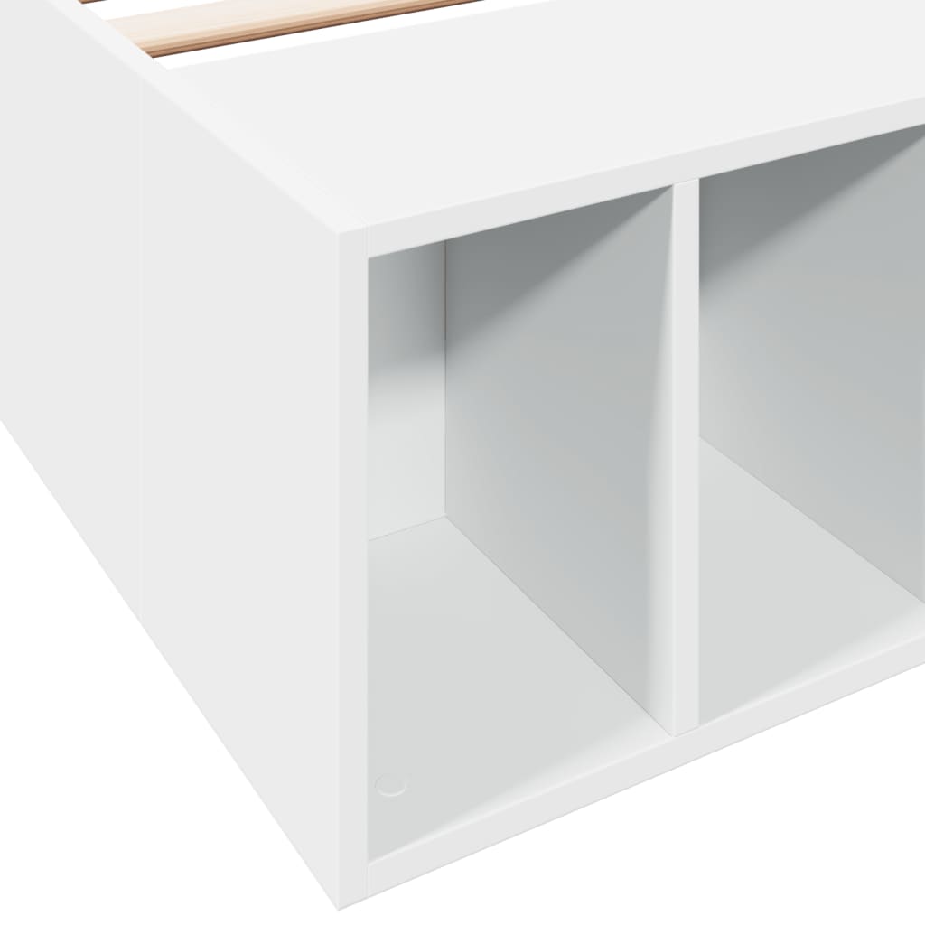 sengeramme 75x190 cm konstrueret træ hvid