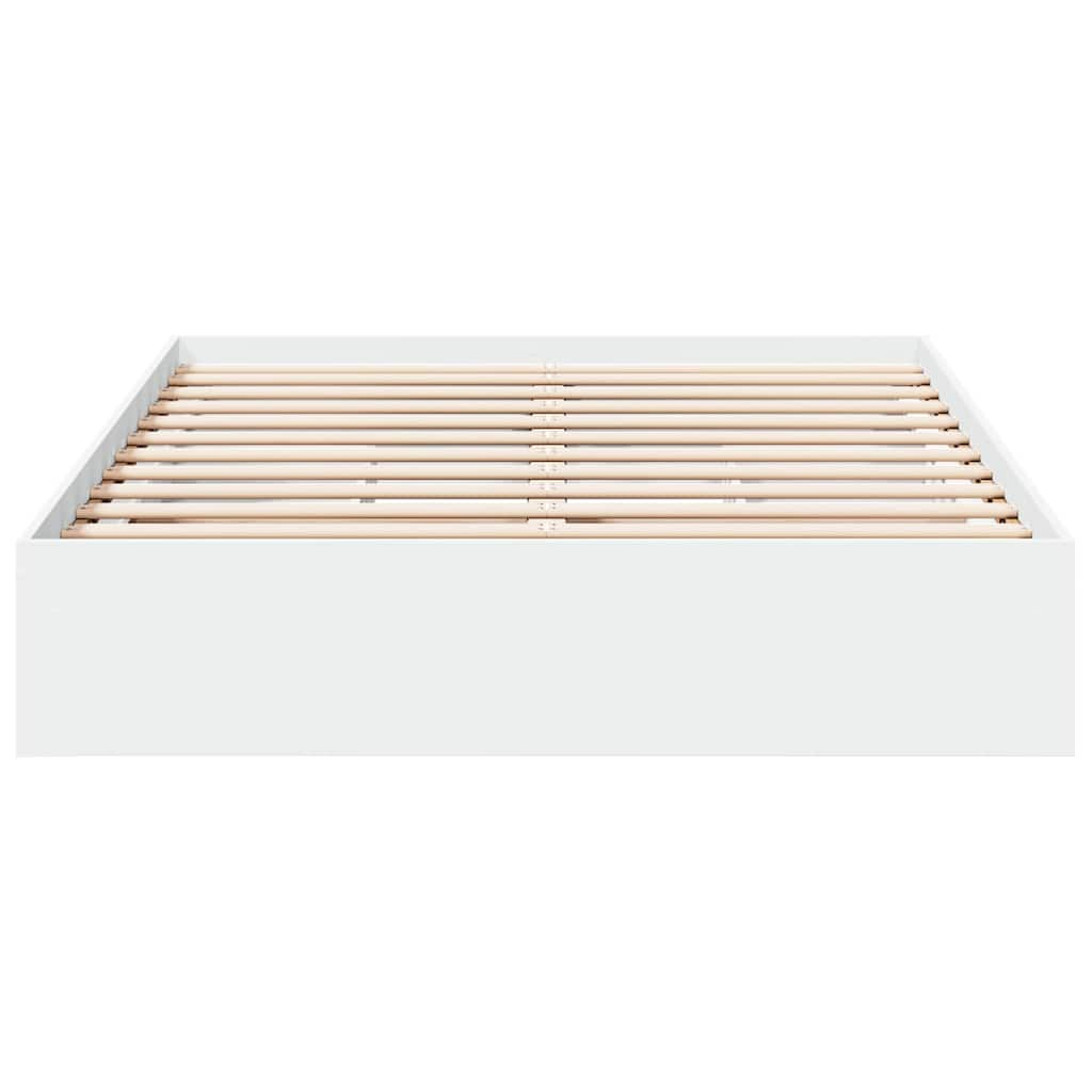 sengeramme med skuffer 120x200 cm konstrueret træ hvid
