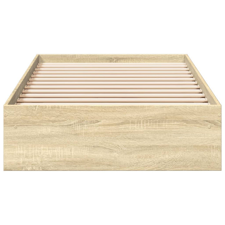 sengeramme med skuffer 100x200 cm konstrueret træ sonoma-eg