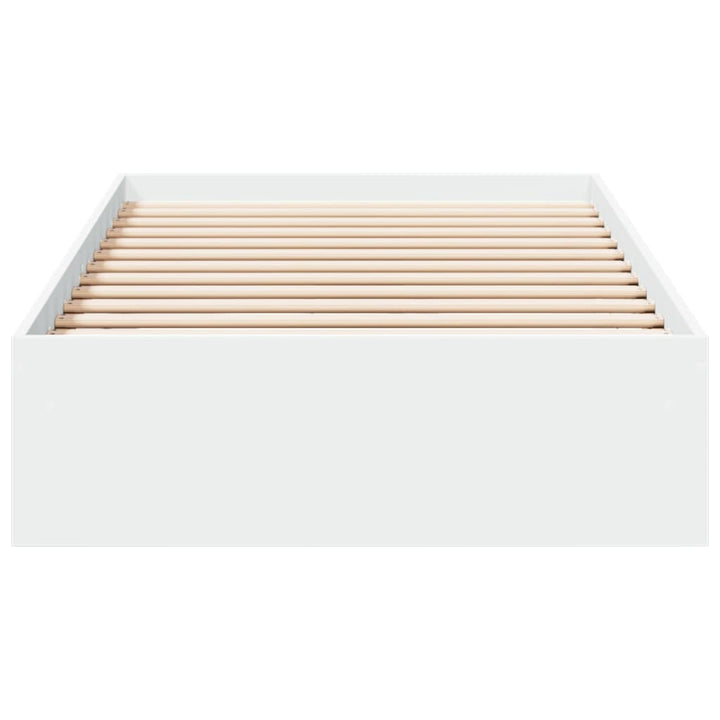 sengeramme 90x200 cm konstrueret træ hvid