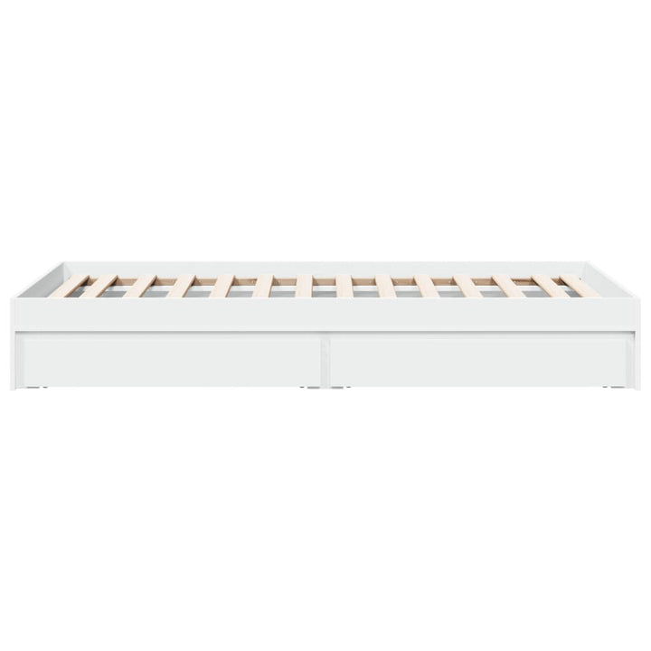 sengeramme med skuffer 90x190 cm konstrueret træ hvid