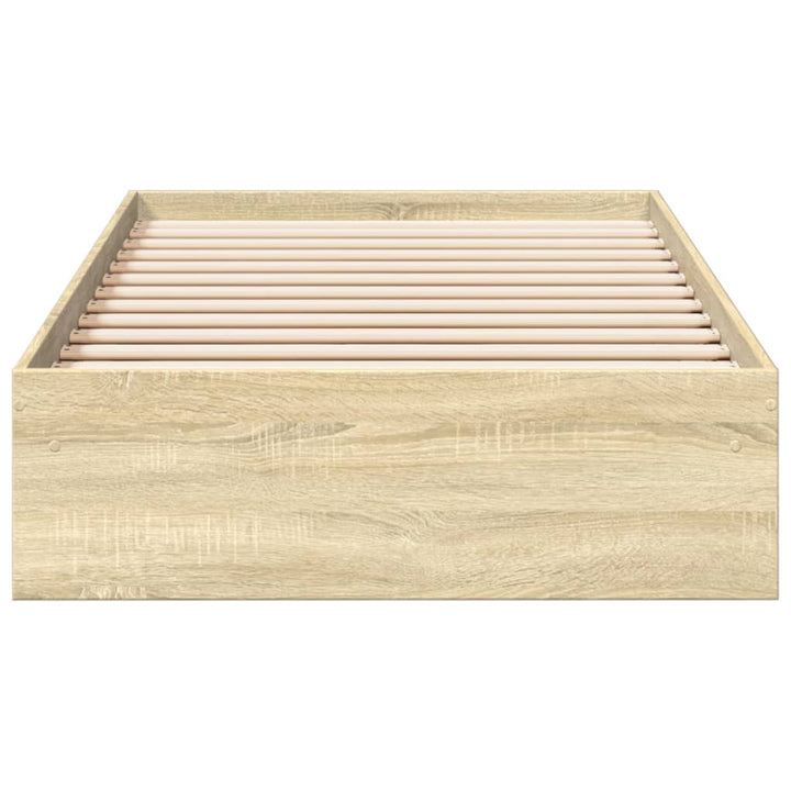 sengeramme med skuffer 90x190 cm konstrueret træ sonoma-eg