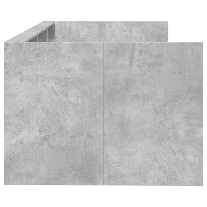 daybed med skuffer uden madras 100x200 cm betongrå