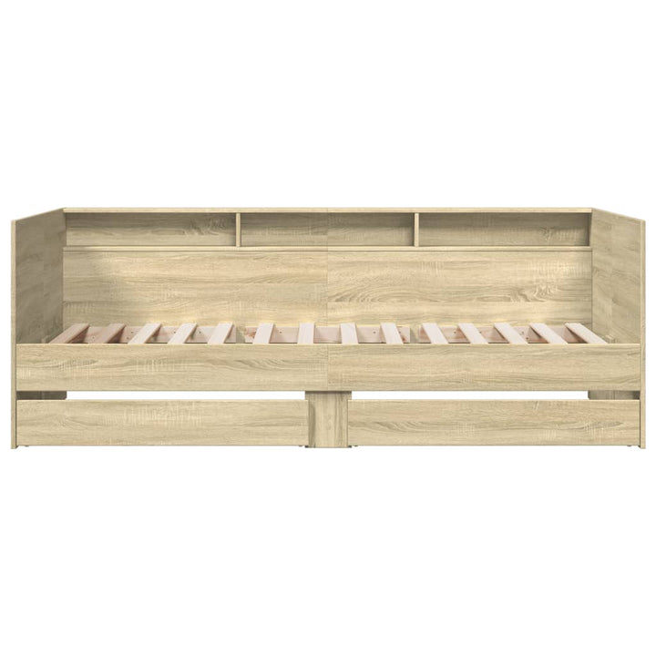 daybed med skuffer uden madras 90x190 cm sonoma-eg