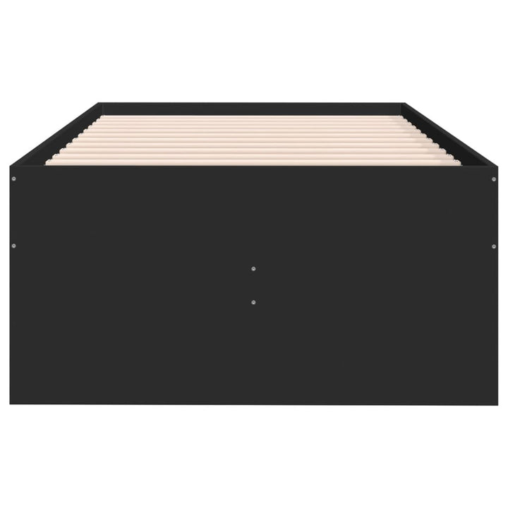daybed med skuffer uden madras 100x200 cm sort