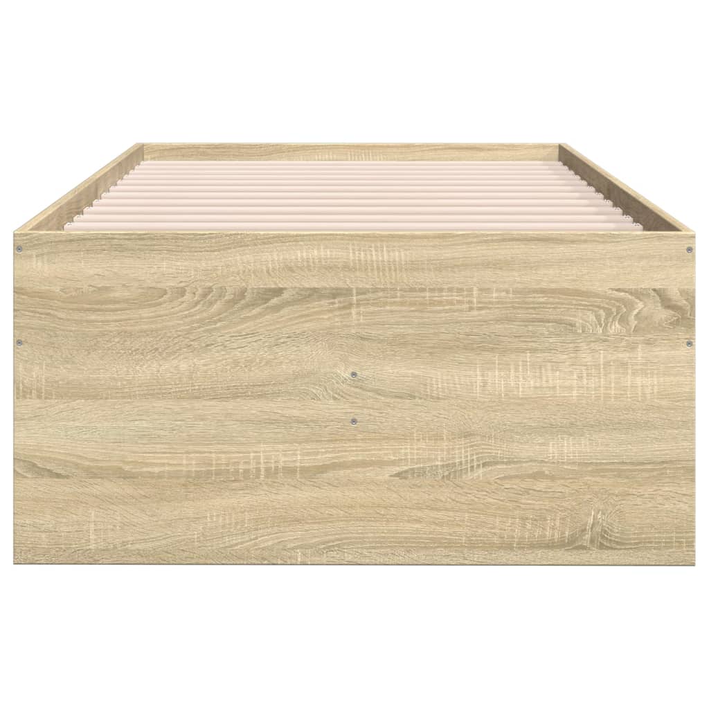 daybed med skuffer uden madras 100x200 cm sonoma-eg