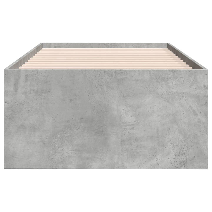 daybed med skuffer uden madras 100x200 cm betongrå