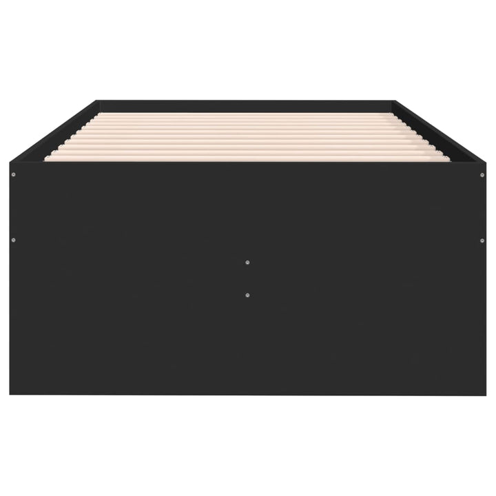 daybed med skuffer uden madras 90x200 cm sort