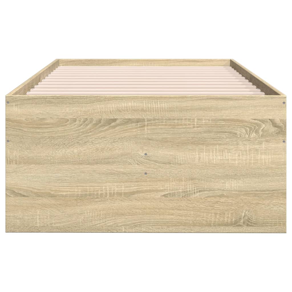 daybed med skuffer uden madras 90x200 cm sonoma-eg