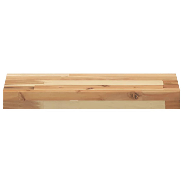 væghylde 40x20x4 cm oliebehandlet massivt akacietræ