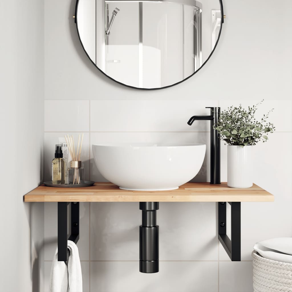 bordplade til toiletbord 60x50x2 cm ubehandlet massivt akacie