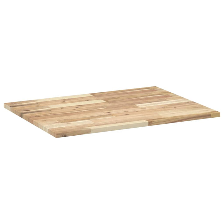 bordplade til toiletbord 80x60x2 cm ubehandlet massivt akacie