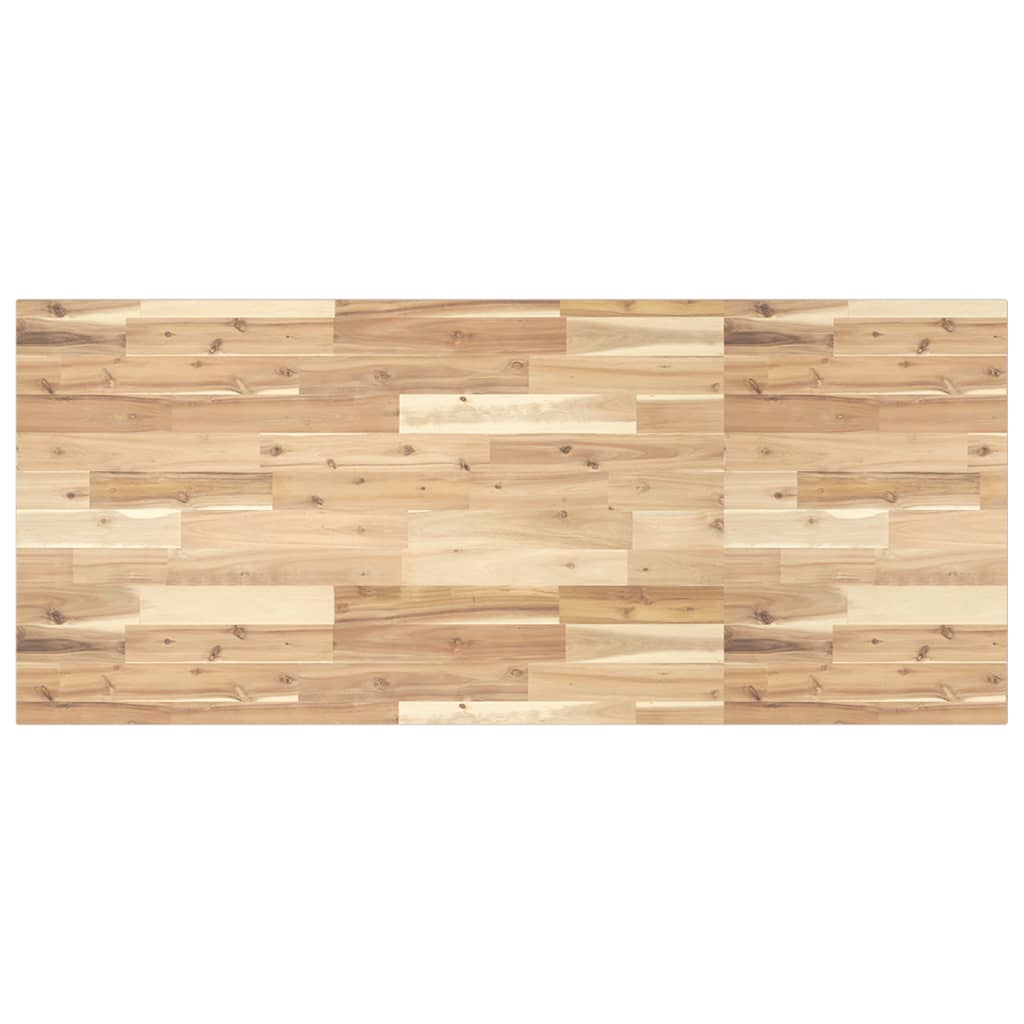 bordplade til toiletbord 120x60x2 cm ubehandlet massivt akacie