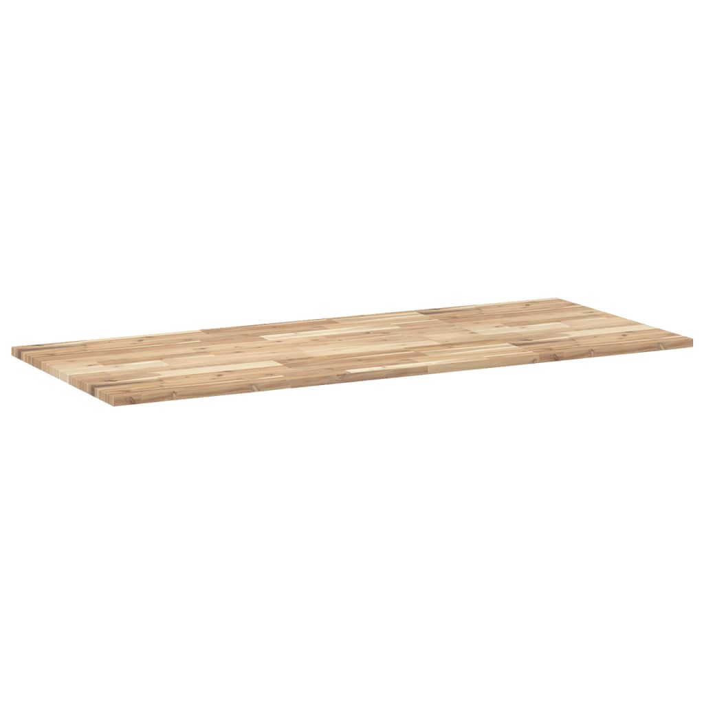 bordplade til toiletbord 140x60x2 cm ubehandlet massivt akacie