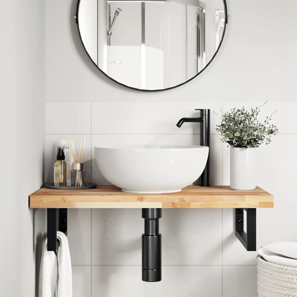 bordplade til toiletbord 100x40x4 cm ubehandlet massivt akacie