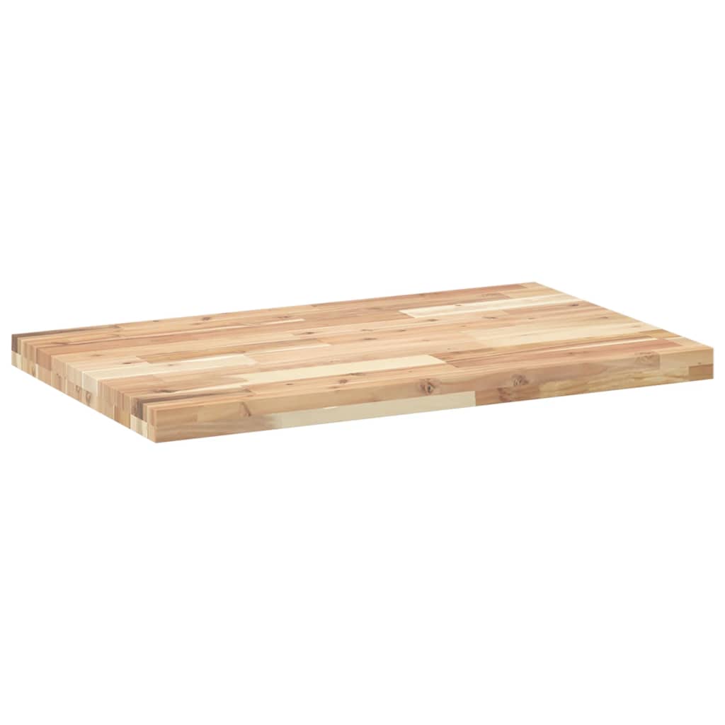 bordplade til toiletbord 80x50x4 cm ubehandlet massivt akacie