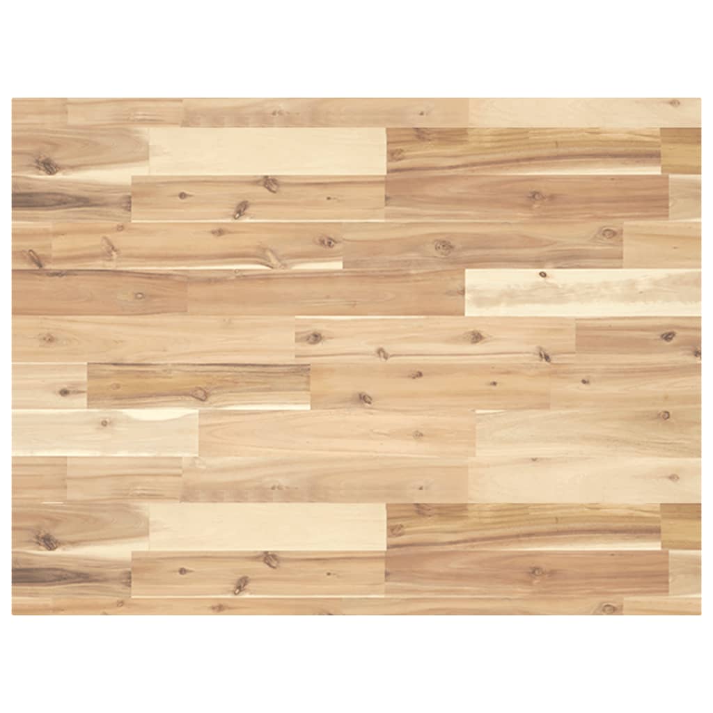 bordplade til toiletbord 80x60x4 cm ubehandlet massivt akacie