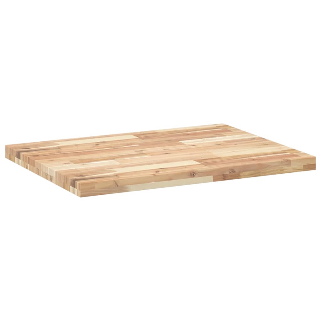 bordplade til toiletbord 80x60x4 cm ubehandlet massivt akacie