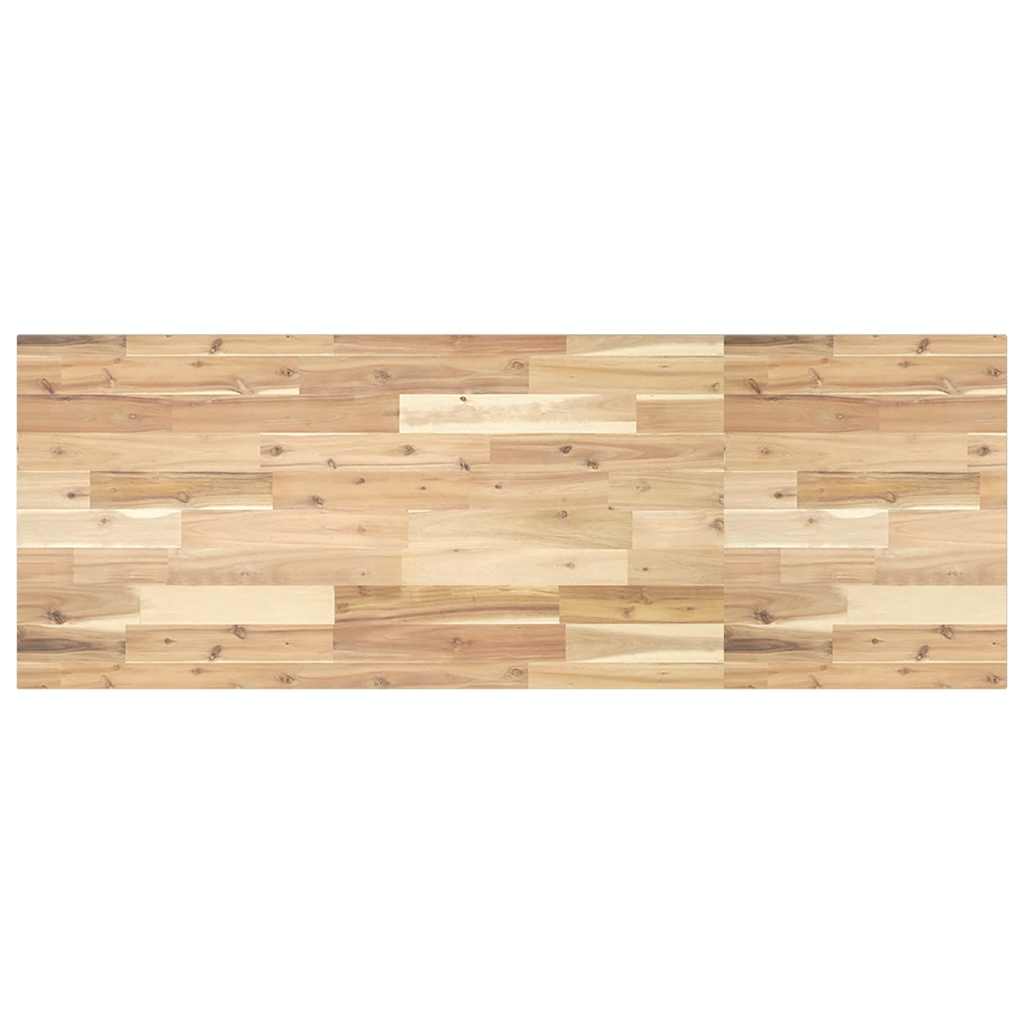 skrivebordsplade 120x50x2 cm ubehandlet massivt akacietræ