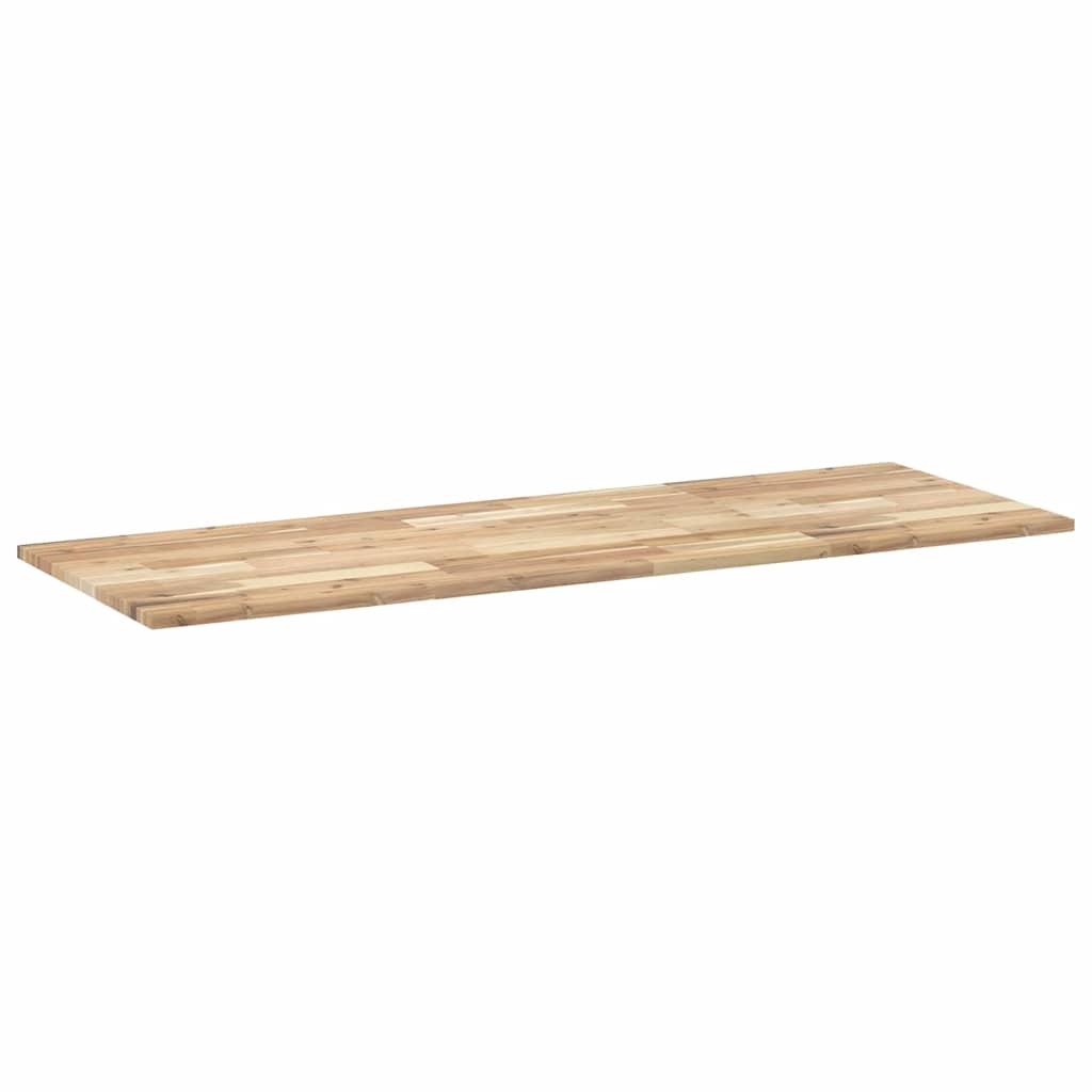skrivebordsplade 160x50x2 cm ubehandlet massivt akacietræ